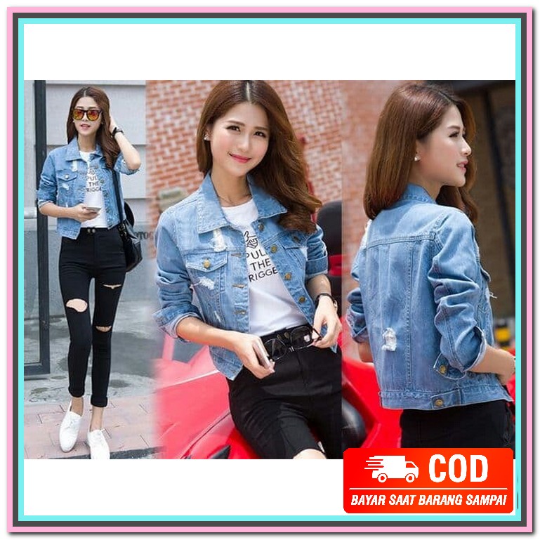 Jaket Fashion Parka Buckaroo Wanita Fesyen Kekinian Waterproof Im RS959 [Jaket Fania Soft Blue Ro] J