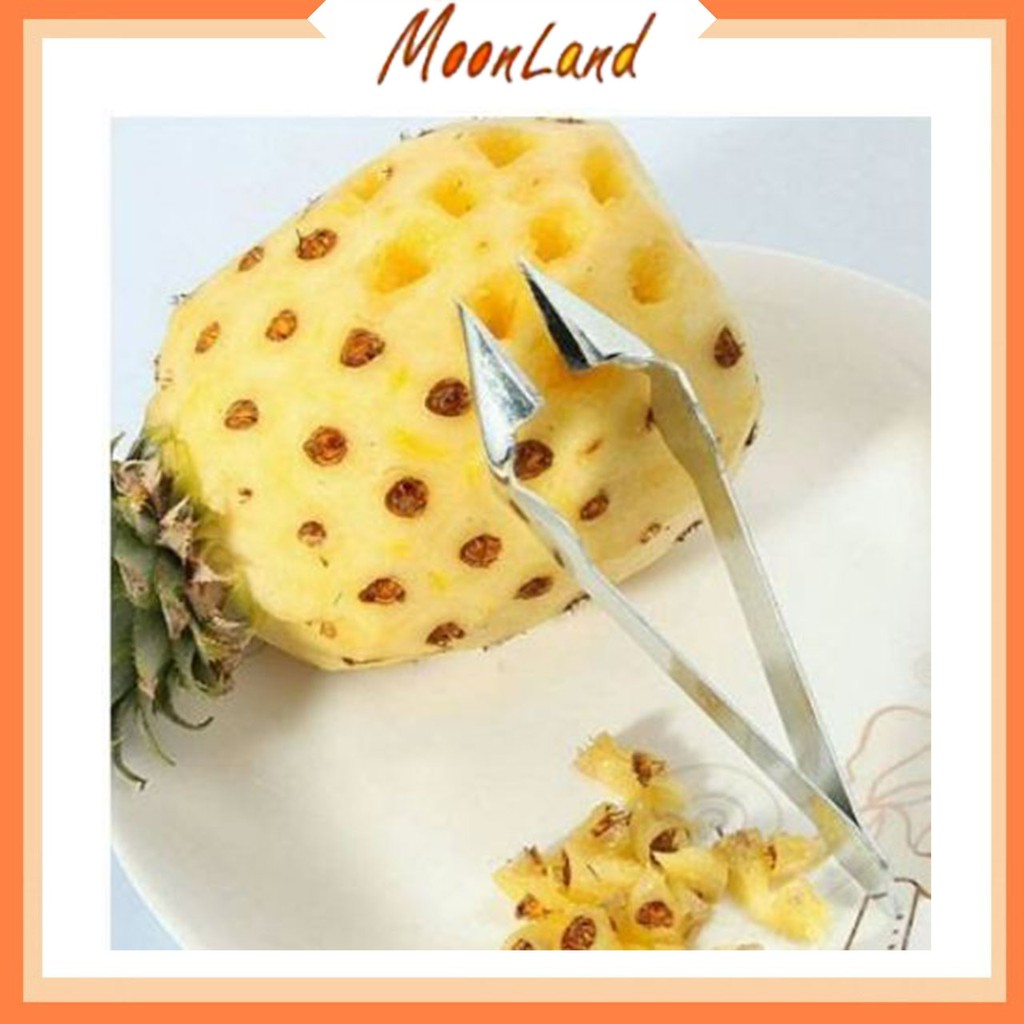 MoonLand 203  Alat Penjepit Pengupas Mata Nanas / Stainless Steel Pineapple Seed Remover Cutting Cli