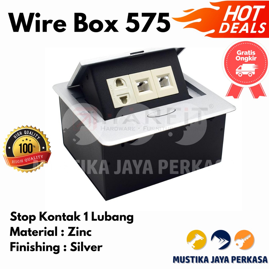 Wire Box Steker Slot Colokan Listrik Meja Minimalis Stop Kontak 575