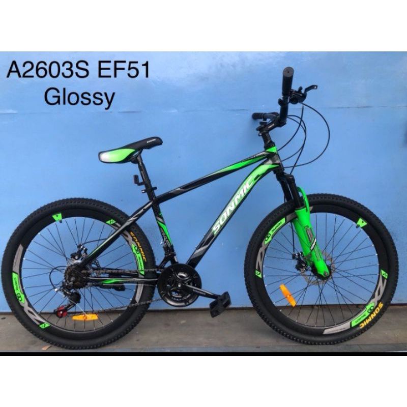 Sepeda MTB 26 Sonmic Inner cable 21 Speed Cakram Mekanik depan belakang Murah / Sepeda Gunung Ukuran