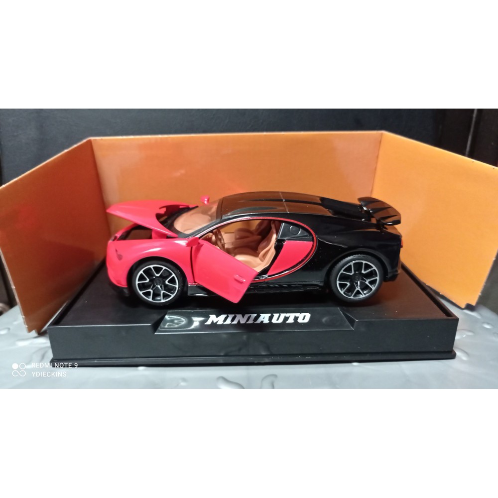 Diecast Mini Auto (Sound & Light) Bugatti Chiron - Black