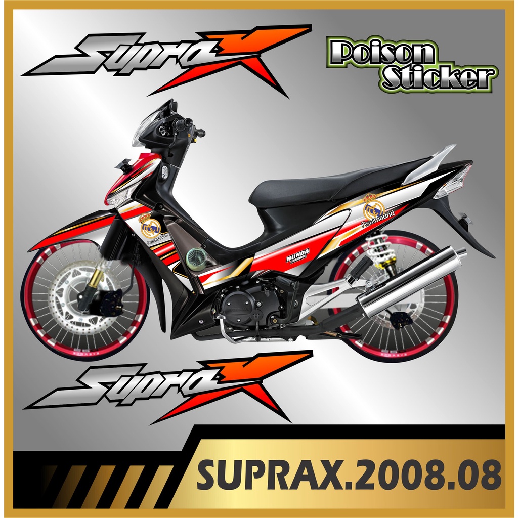 STRIPING SUPRA X 125 2008 STIKER SUPRA X 125 STICKER LIS LIST SUPRA X 125 2008 CODE 08