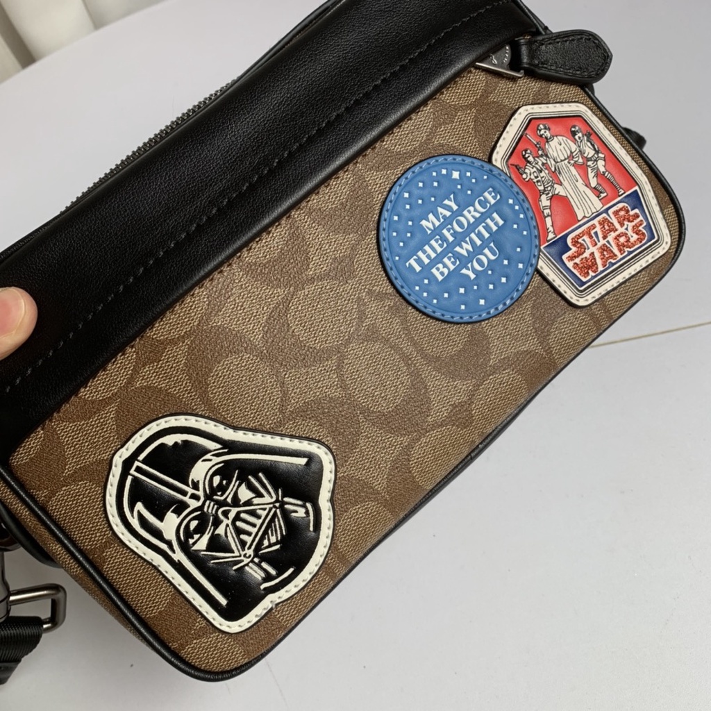 TAS PRIA crossbody tas selempang bahu men 89188 STARWAR MEN SHOULDER BAG sling bag leather badge bag logo emboss