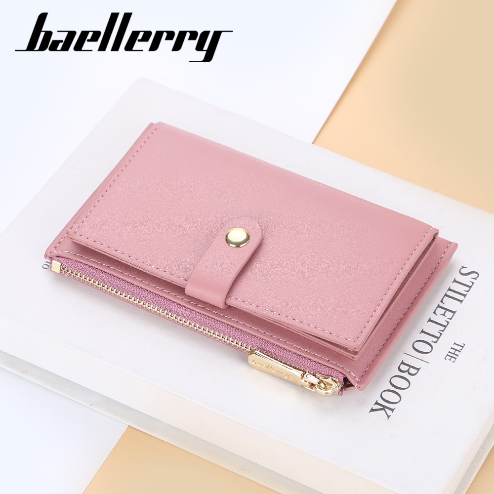 BAELLERRY N8623 Dompet Kartu Wanita Dompet Kecil Wanita Bahan Kulit PU Leather Premium WATCHKITE WKOS