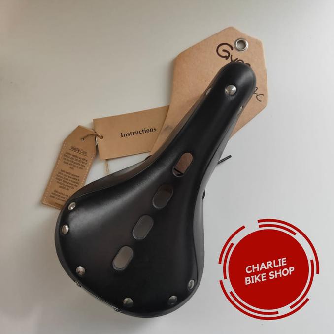 Sadel Gyes 17C - Black And Brown - Hitam