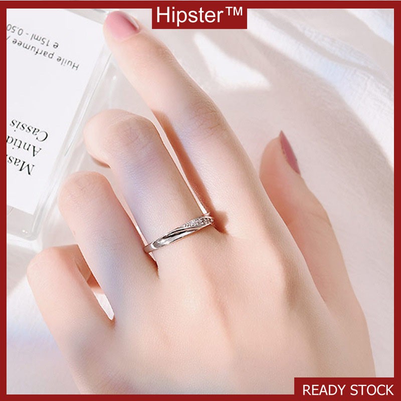 Korean Style Temperamental Minority Personalized All-Match Romantic Couple Ring