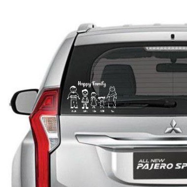 Stiker Happy Family cutting sticker