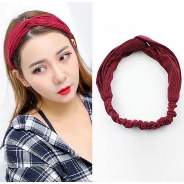 BANDANA IMPORT RAMBUT ALA KOREA AKSESORIS WANITA