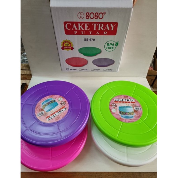 meja putar cake tray soso (tanpa kemasan)