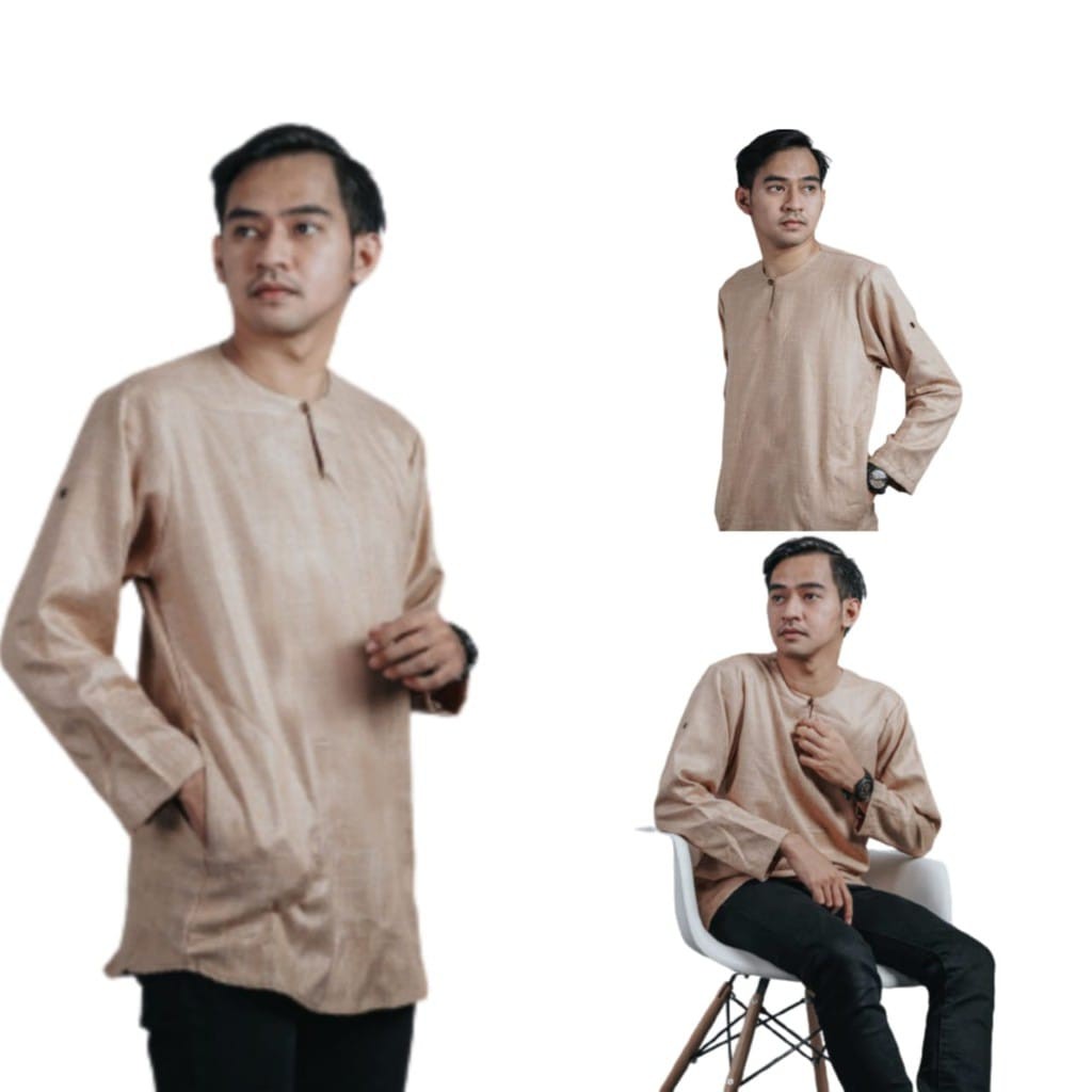 BAJU KOKO FASHION BAHAN LINEN KEKINIAN RAMADHAN