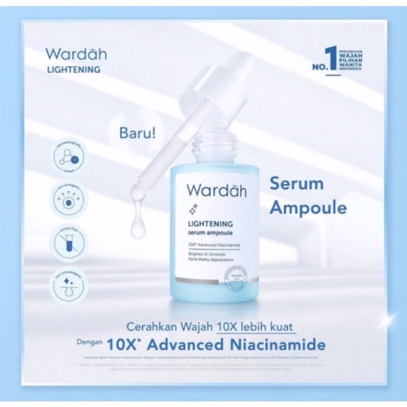 SERUM WARDAH LIGHTENING AMPOULE wardah lightening serum ampoule 30ml