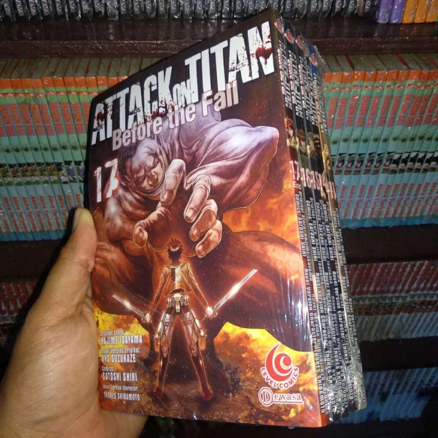 Attack On Titan Before The Fall 11 12 13 14 15 16 17 (Komik Segel Original)