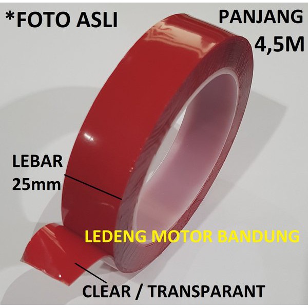 

Murah Double Tape 3M Clear Tranparant Lem Kaca Bening Dobel Perekat Foam Spesial