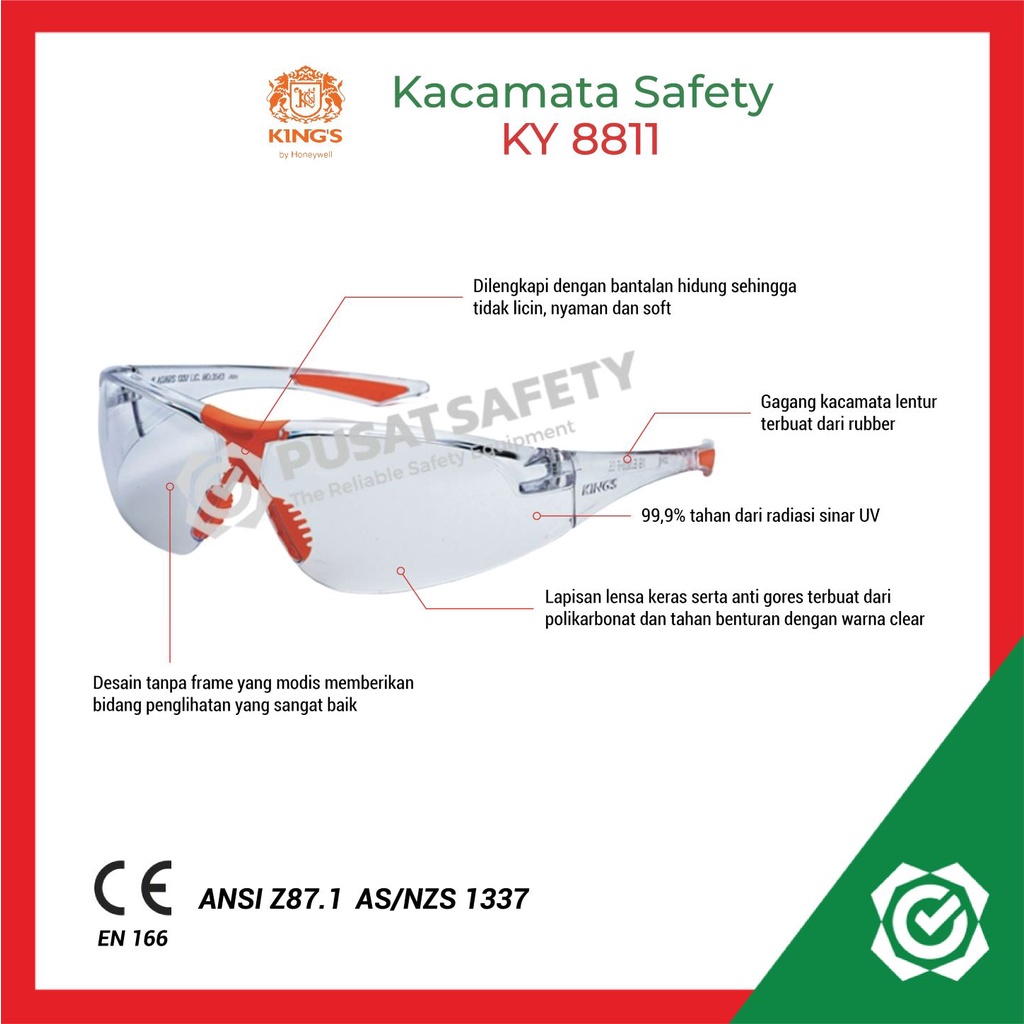 Kacamata Safety Kings KY8811A