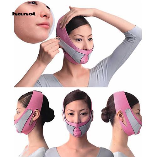 [Bayar Di Tempat]HN❤Anti Wrinkle V Line Half Face Cheek Lift Slimming Strap Chin Slim Mask Belt