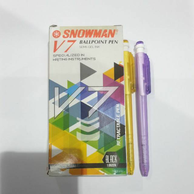 SNOWMAN BALLPOINT PEN V7 0.7MM