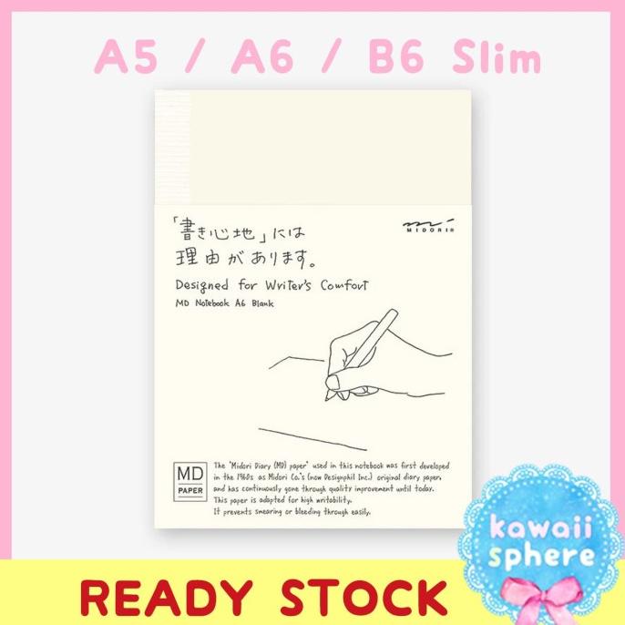 

Midori MD Notebook Blank A5 / A6 / B6 Slim | Ready Stock