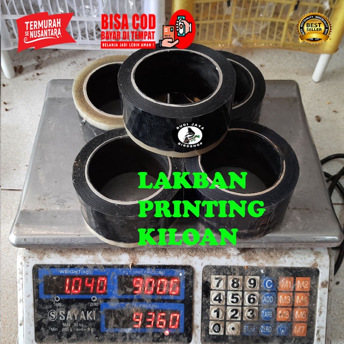 

LAKBAN MURAH ISOLASI PRINTING KILOAN 1 KG MURAH WARNA CAMPUR LEBAR 2.5 INCH 4 JARI 2 INCH 3 JARI DIJAMIN LENGKET KUAT PACKING PAKING TEBAL