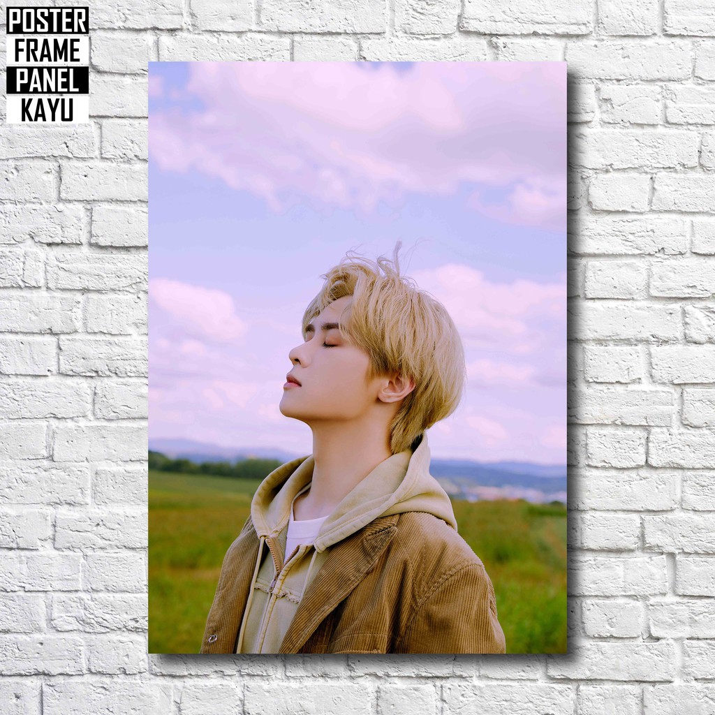Poster NCT U Kun From Home Resonance Part 1 Frame Kayu Solid A4 KUN002
