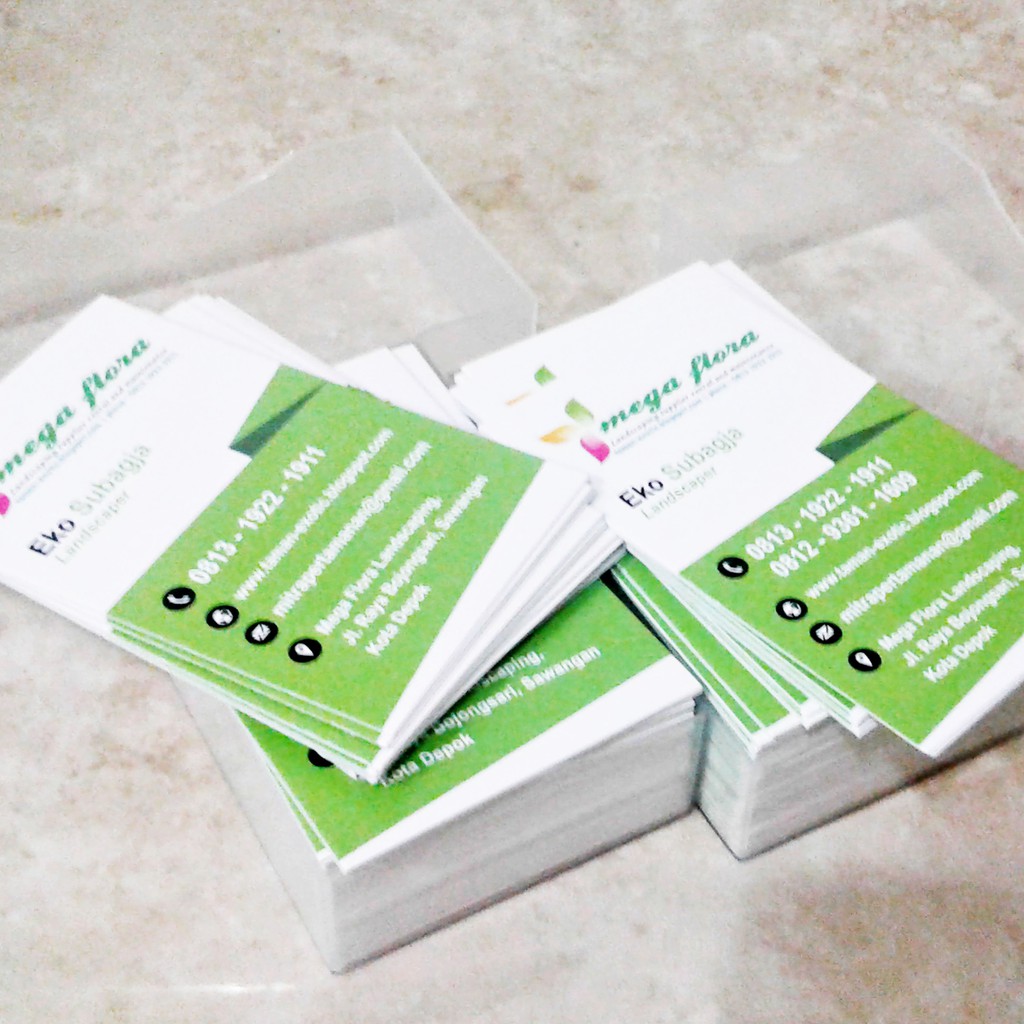 KARTU NAMA - 1 BOX - 100 PCS - 90 X 55 MM - AC 260 GSM