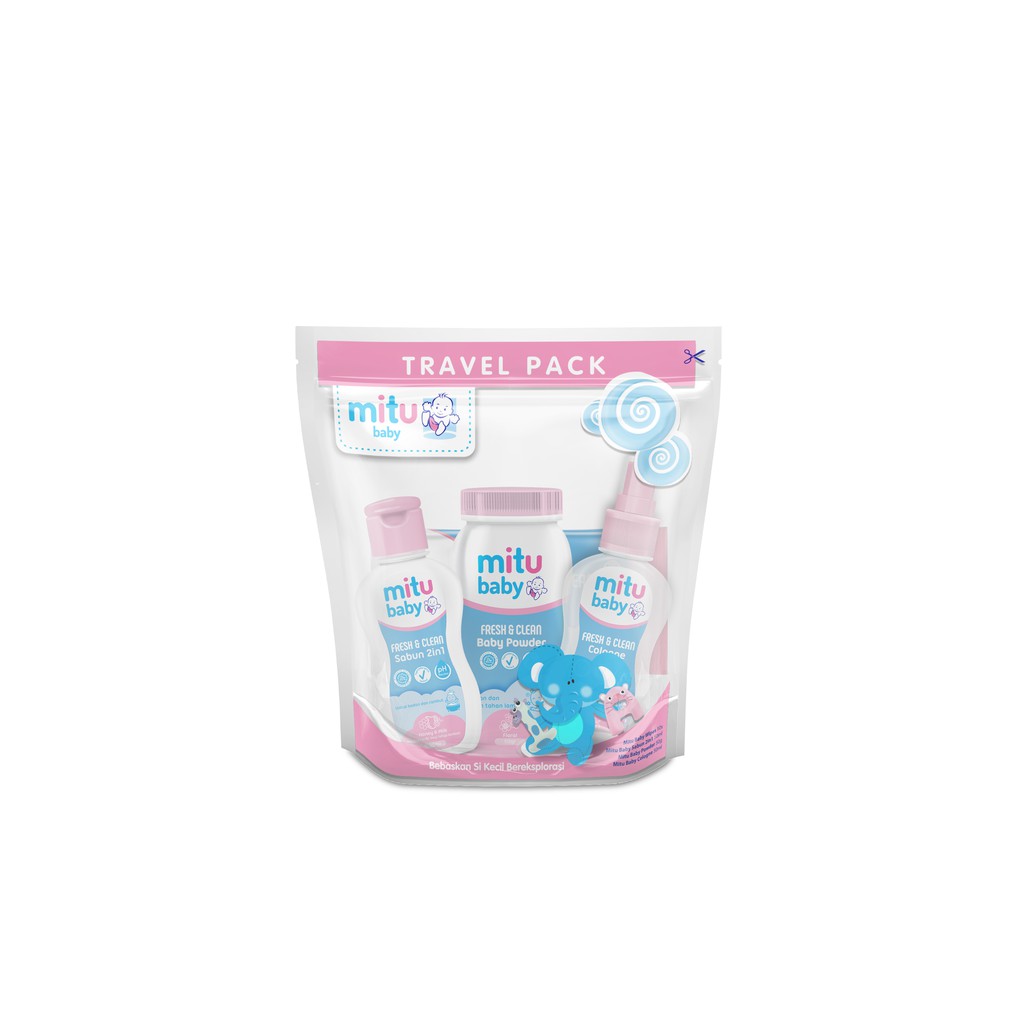 Mitu Baby Mini Paket Ziplock Pink