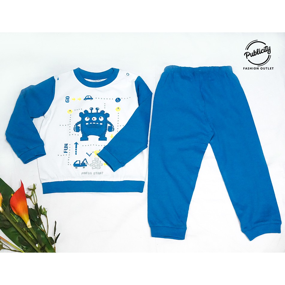 SETELAN BAJU TIDUR OVS ORI ANAK LAKI-LAKI LENGAN PANJANG 6bulan-3tahun