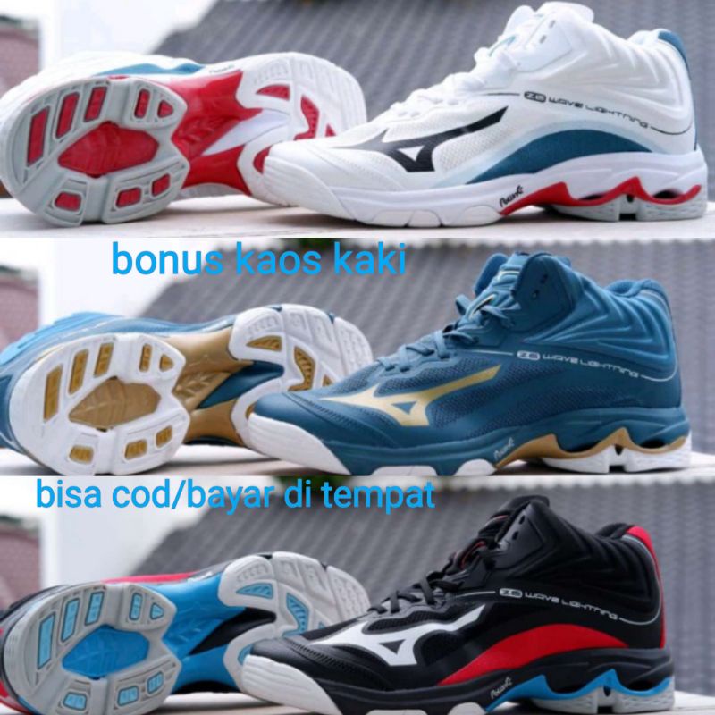 sepatu voli Mizuno wave lightning z 6 mid premium Wlz 6 premium