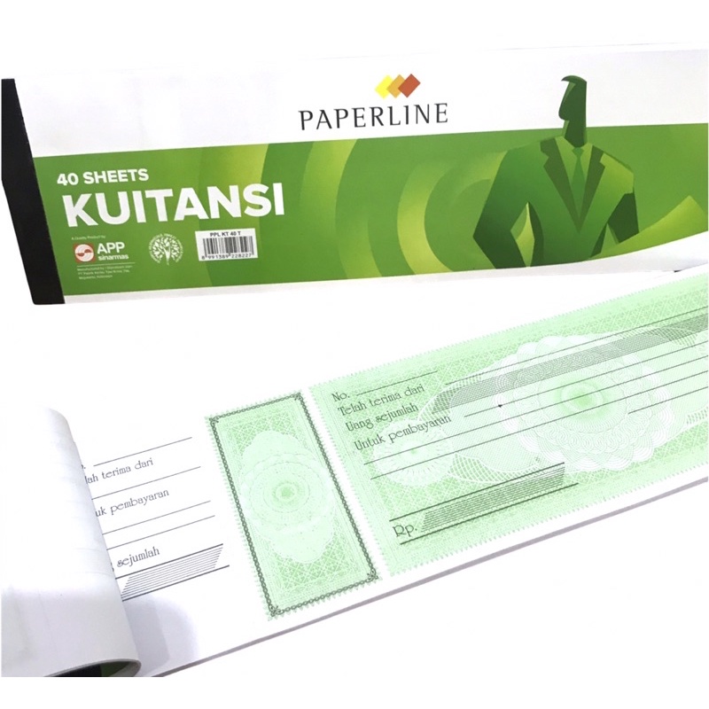 Kwitansi Paperline Kertas Buku Kuitansi Tanggung Isi 40 Lembar