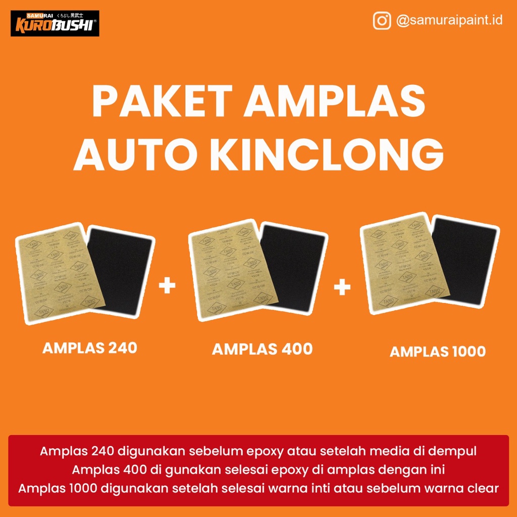 Paket Amplas Auto Kinclong