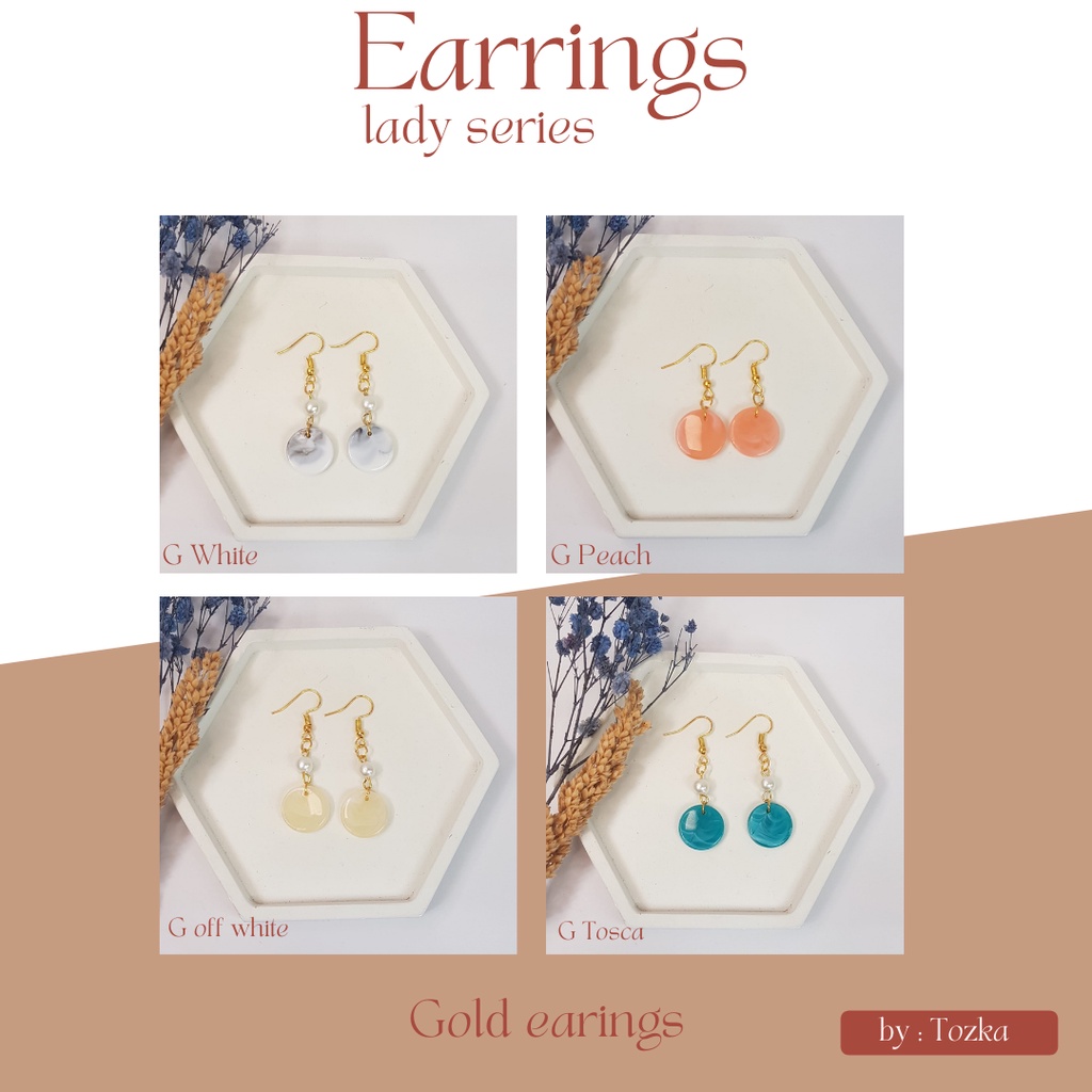 Earrings I anting hijab I lady series I Drop earrings