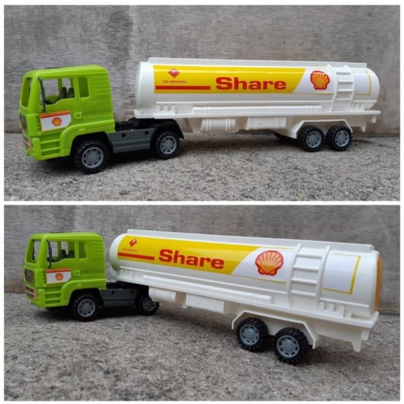 Mainan Truk Tengki - Mobil Tangki Plastik anak - Mainan Truck bbm Edukatif