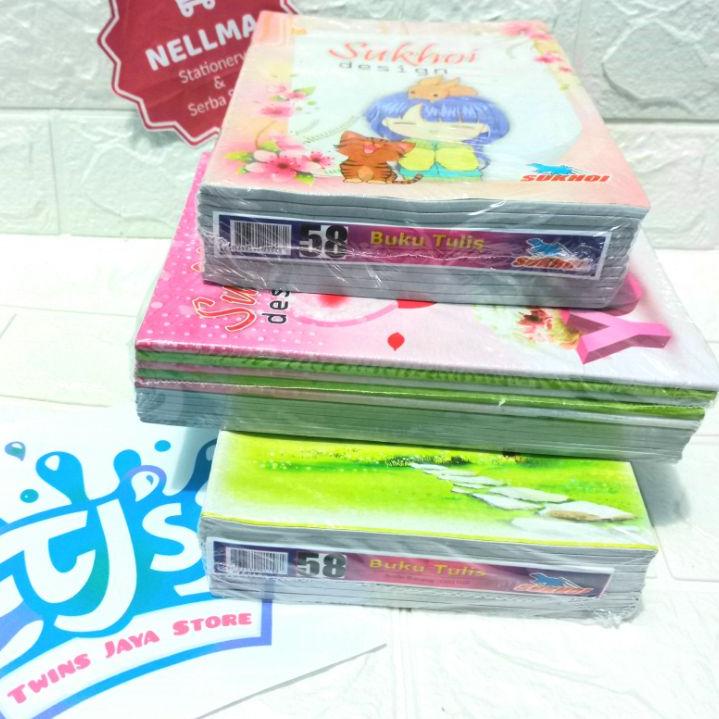 

New - Buku Tulis isi 58 Lembar MURAAAHHH SUKHOI 10 Buku 팝