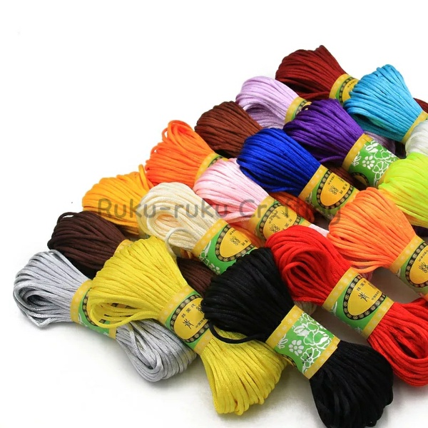 Tali Satin Simpul Cina 1mm 2mm Bahan Craft dan Membuat Gelang