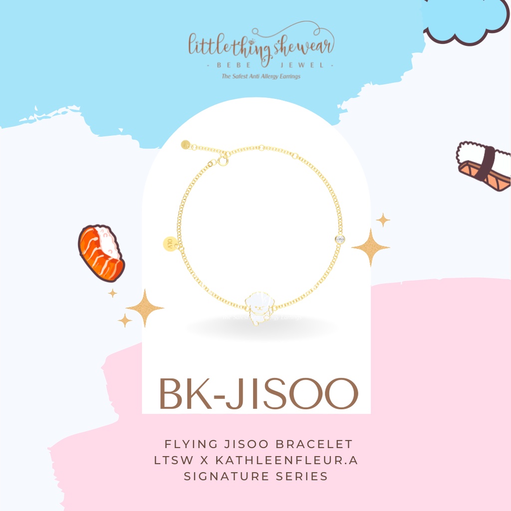 Gelang Littlethingshewear BK-JISOO 1,4gr - Flying Jisoo Bracelets Gold for Toddler