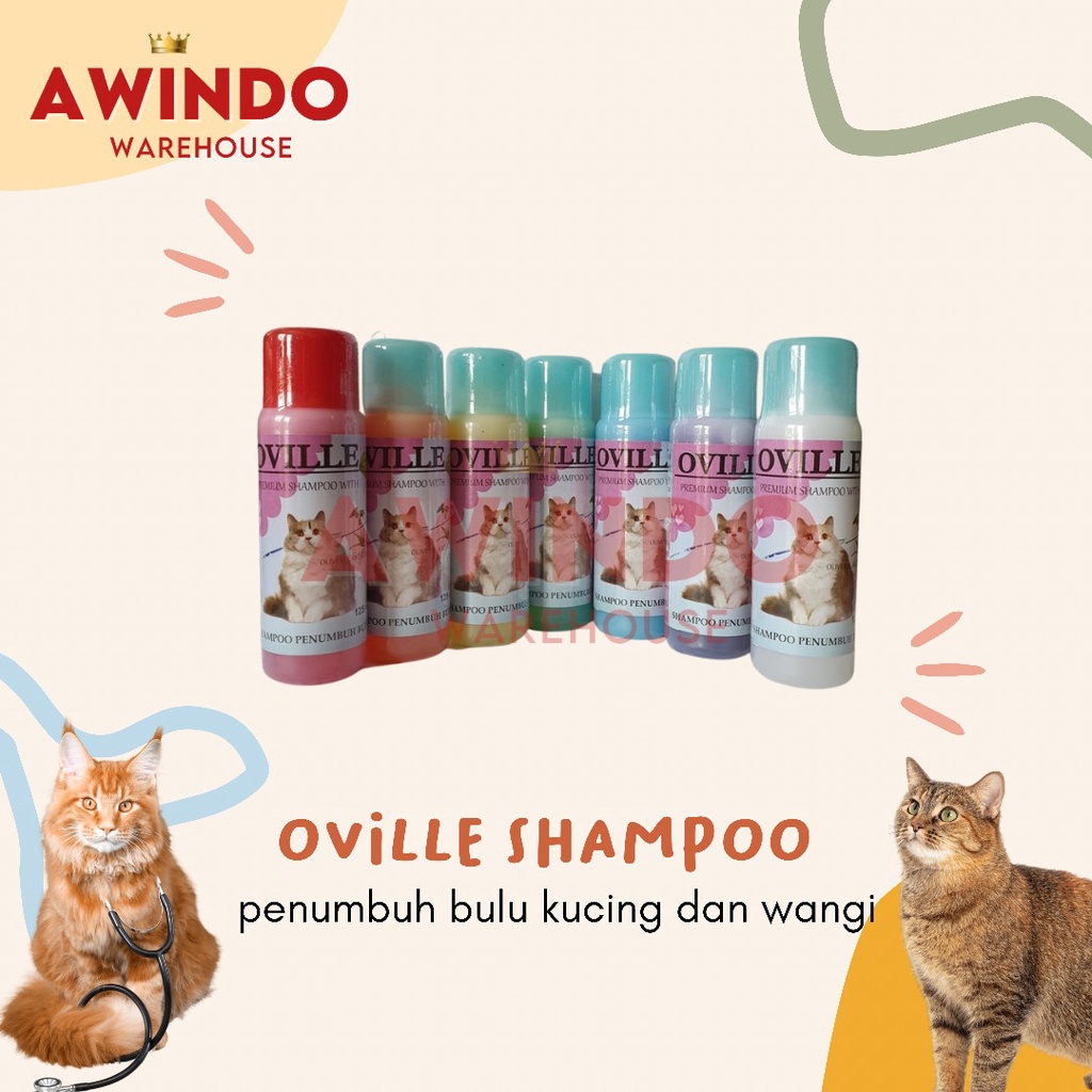 OVILLE Shampo Kucing Penumbuh Pelebat Bulu Kucing Sampo Shampoo Cat