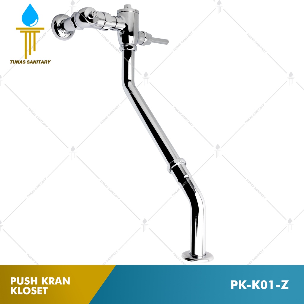 Push Kran Kloset Jongkok/Flush Valve Kuningan Pipa Z PK-K01-Z