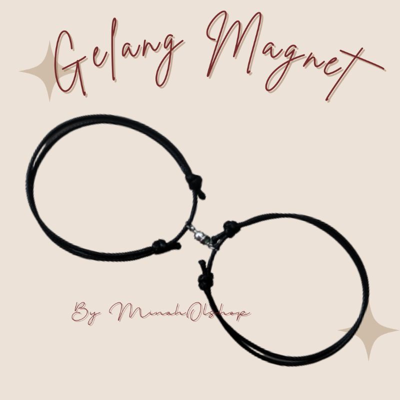 gelang magnet inisial / gelang couple / gelang nama / gelang huruf / gelang inisial / gelang magnet 