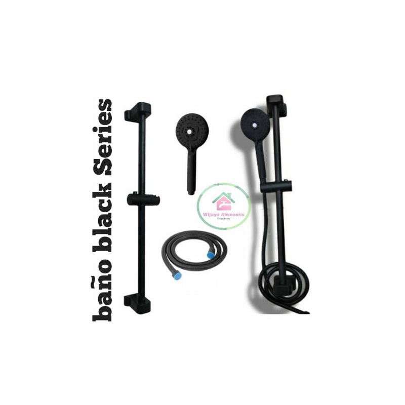 Shower Tiang Kamar Mandi/Tiang Shower Bano Stainless 304 Hitam