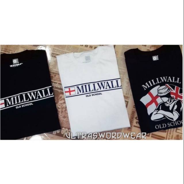 Tshirt baju kaos millwall london hooligan old schooll england against modern football persib persija