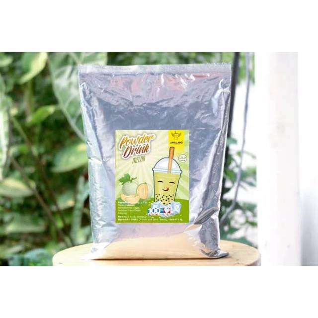 Javaland Bubuk Minuman Rasa Melon 1Kg - Regular Plain | Bubble Powder Drink Boba