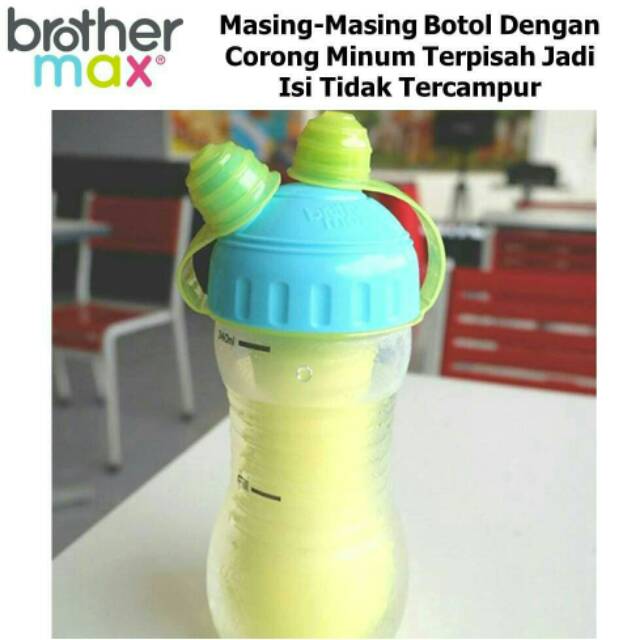 BROTHER MAX 2 IN 1 COOLER SPORTS BOTTLE - BOTOL MINUM ANAK 2 IN 1