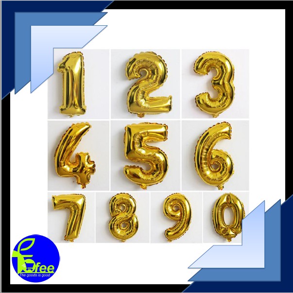 [IMPORT] - Balon Huruf &amp; Angka Foil 25gr