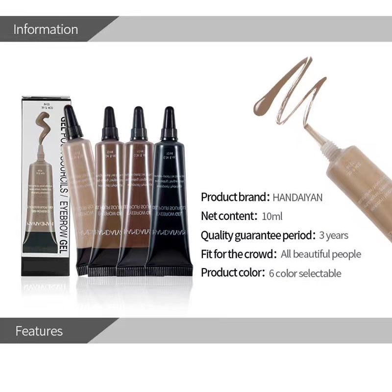 (COD) Stereoscopic eyebrow cream persistent sweat and excellent color not easy to make up the perfect eyebrow pelembab alis waterpoof eyebrow gel