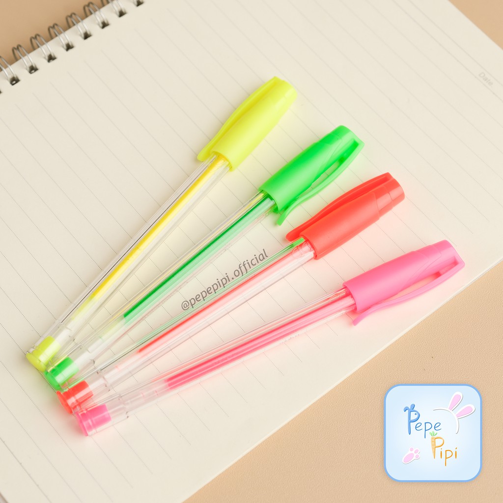 Tripen Neon Faber Castell Pena Warna Cerah Pulpen Pen Bolpen Ballpoint Gelpen