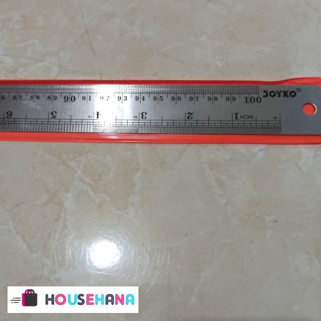 Jual Penggaris Besi Stainless Steel Ruler Joyko 100 Cm 1 Meter