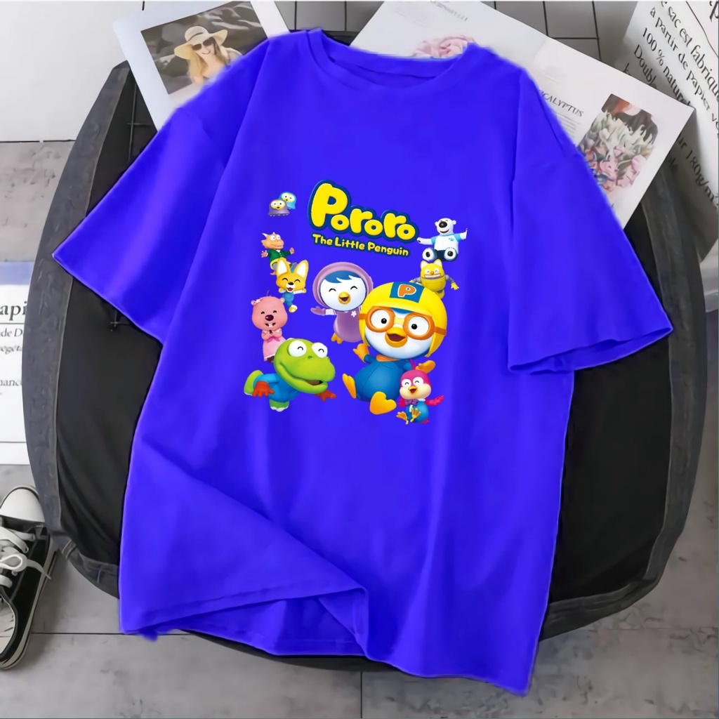 KAOS ANAK PORORO ATASAN BAHAN PREMIUM