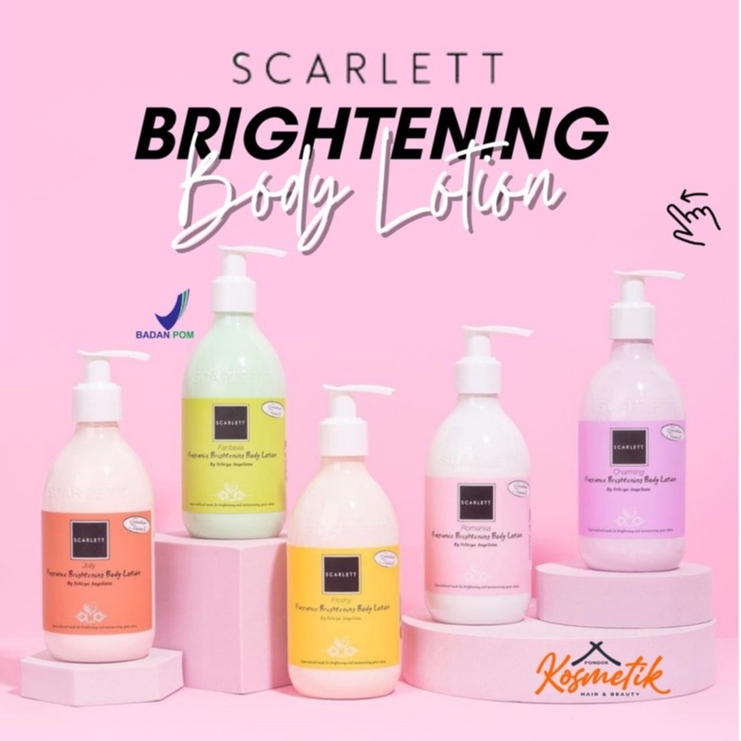 Jual SCARLETT FRAGRANCE BRIGHTENING BODY LOTION 300ML ROMANSA JOLLY CHARMING Shopee