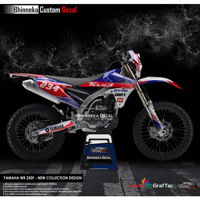 DECAL PREMIUM CLASS WR 250F NEW TECH 3