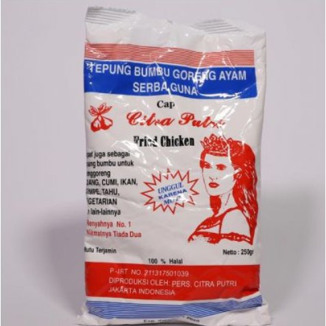 

Tepung Bumbu Goreng Citra Putri 250G Tepung Serbaguna Tepung Ayam Goreng