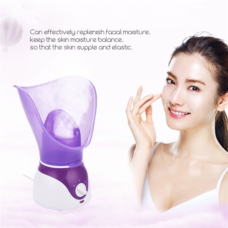 Biutte.co Air Humidifier Facial Steamer SPA Perawatan Wajah - 618 - Purple